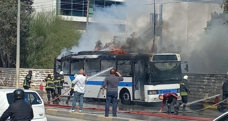 Brand in einem Bus in Lefkoşa