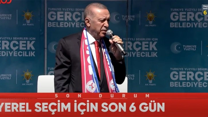 Cumhurbaşkanı Erdoğan Tokat'ta konuşuyor