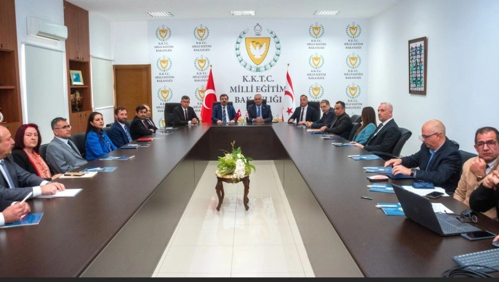 Evaluation Meeting Between Minister of National Education and YÖK Delegation in TRNC