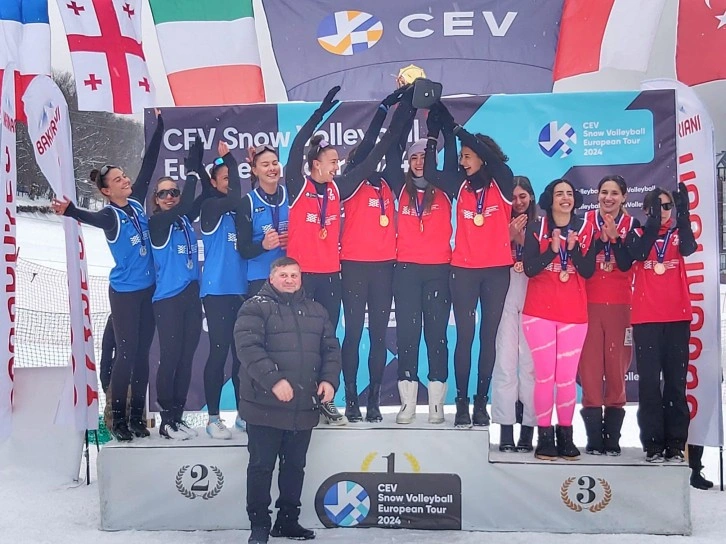 Merve Çelebi and Team Win First Leg of CEV Snow Volleyball European Tour in Georgia