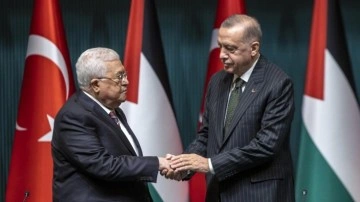 Cumhurbaşkanı Erdoğan, Filistin Devlet Başkanı Abbas ile görüştü