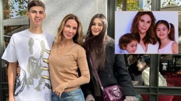 Demet Şener'den çocuklarıyla mutluluk pozu