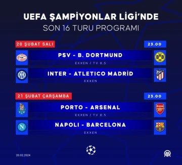 UEFA Şampiyonlar Ligi'nde Son 16 Turu: İlerleyen Maçlar